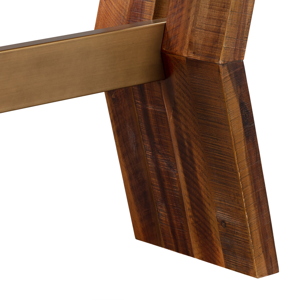 Picadilly Rectangle Console Table in Acacia Wood and Concrete By Armen Living | Console Tables | Modishstore - 6