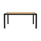 Panama Outdoor Black Aluminum Rectangular Dining Table By Armen Living | Outdoor Tables |  Modishstore  - 2
