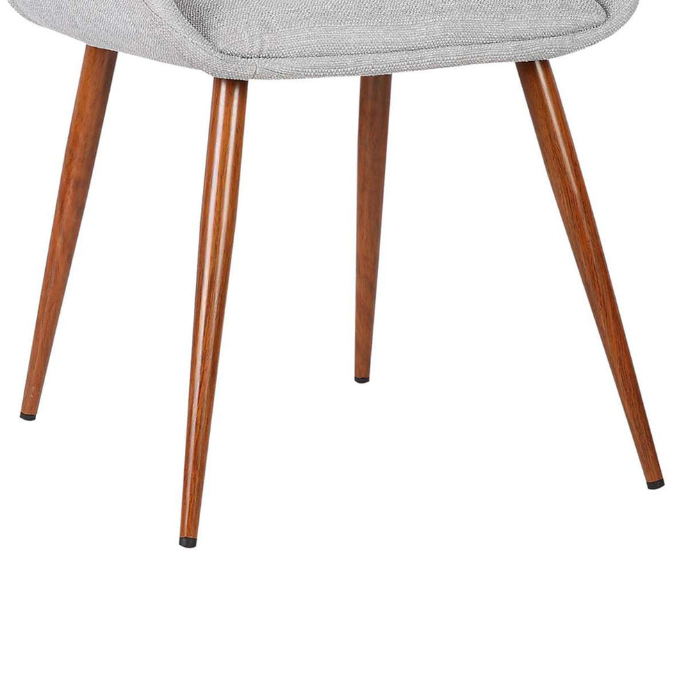 Panda Mid-Century Dining Chair in Walnut Finish and Black Faux Leather By Armen Living | Dining Chairs | Modishstore - 18