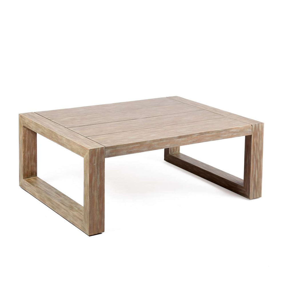 Paradise Outdoor Light Eucalyptus Wood Coffee Table By Armen Living | Outdoor Tables |  Modishstore  - 3