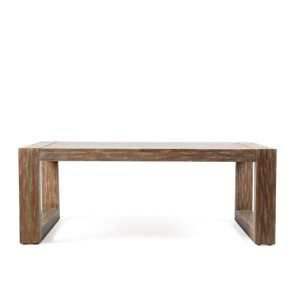 Paradise Outdoor Light Eucalyptus Wood Coffee Table By Armen Living | Outdoor Tables |  Modishstore  - 4