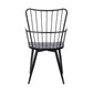 Parisa  Side Chair Black Brushed Wood By Armen Living | Dining Chairs | Modishstore - 4