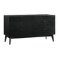 Petra 6 Drawer Wood Dresser in Black Finish By Armen Living | Dressers | Modishstore - 4