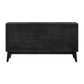 Petra 6 Drawer Wood Dresser in Black Finish By Armen Living | Dressers | Modishstore - 6