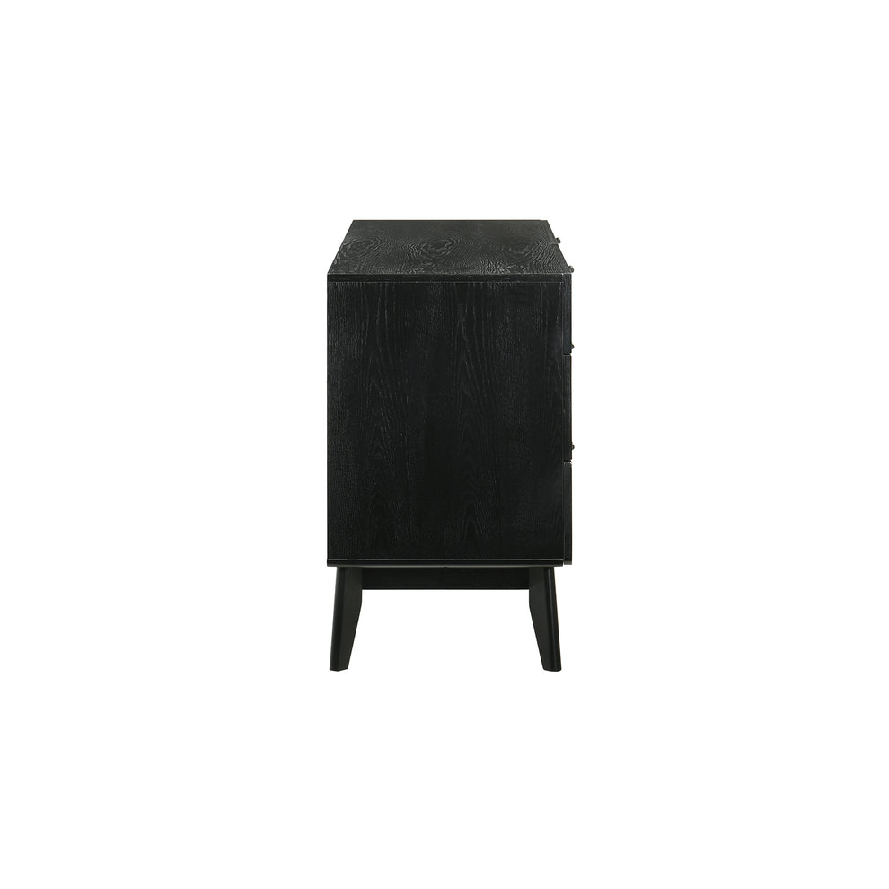 Petra 6 Drawer Wood Dresser in Black Finish By Armen Living | Dressers | Modishstore - 7