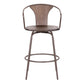 Payton Industrial 26" Swivel Walnut Wood and Metal Bar Stool By Armen Living | Bar Stools | Modishstore - 3