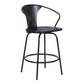 Payton Industrial 26" Swivel Black Wood and Metal Bar Stool By Armen Living | Bar Stools | Modishstore - 2