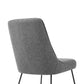 Quartz Gray Fabric and Metal Dining Room Chairs - Set of 2 By Armen Living | Dining Chairs | Modishstore - 4