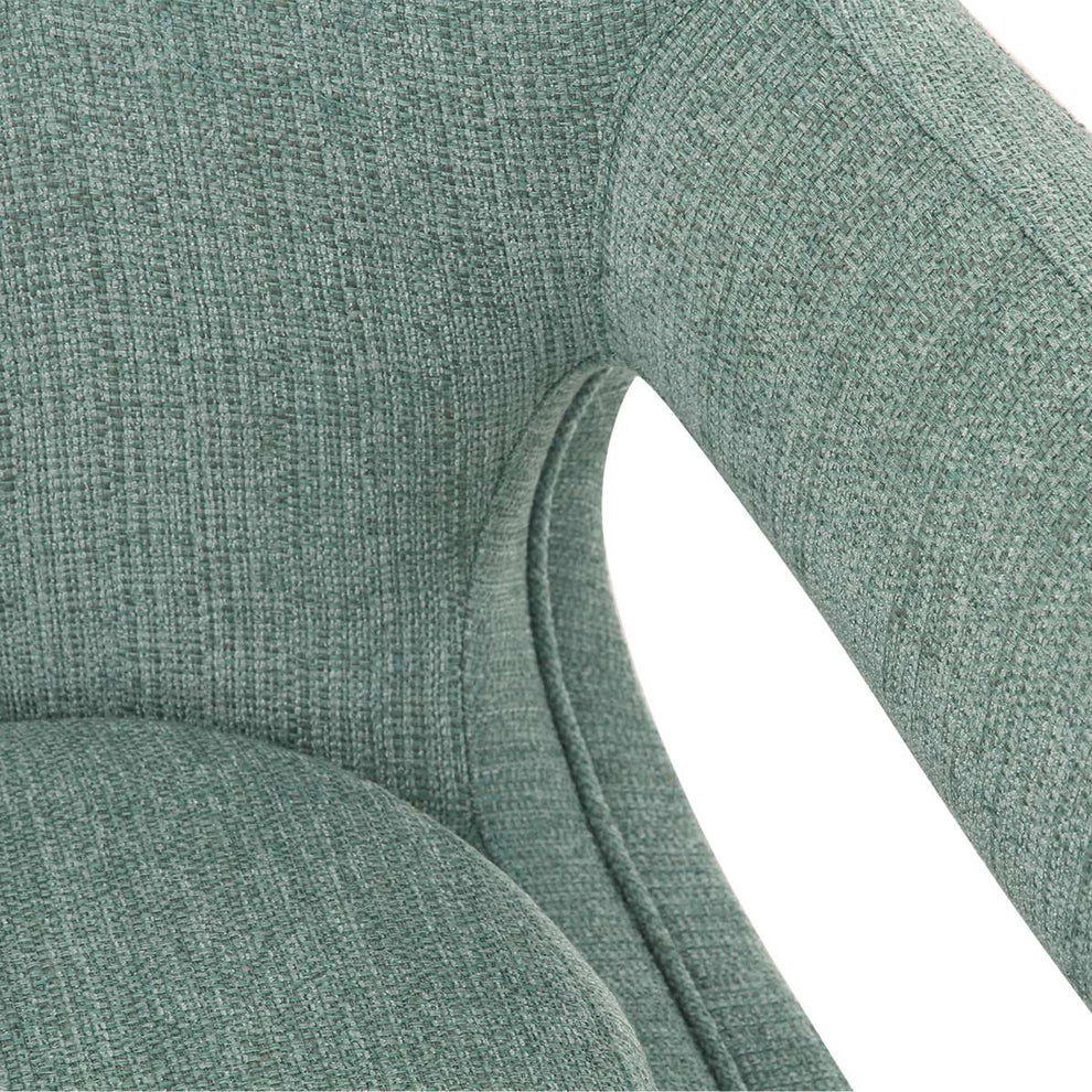 Quinn Contemporary Adjustable Swivel Accent Chair in Polished Chrome Finish with Grey Fabric By Armen Living | Accent Chairs | Modishstore - 7