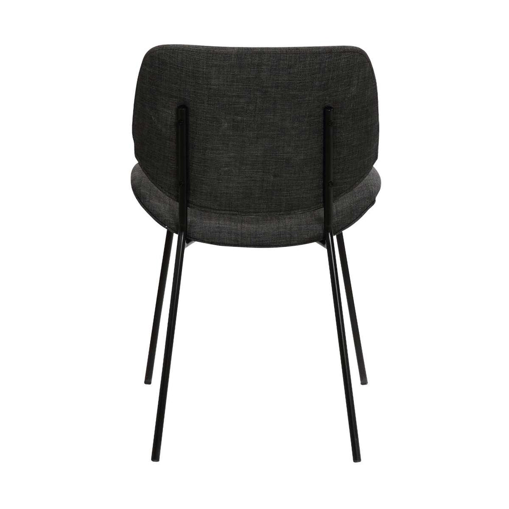 Quest Charcoal Modern Dining Accent Chair By Armen Living | Dining Chairs | Modishstore - 4