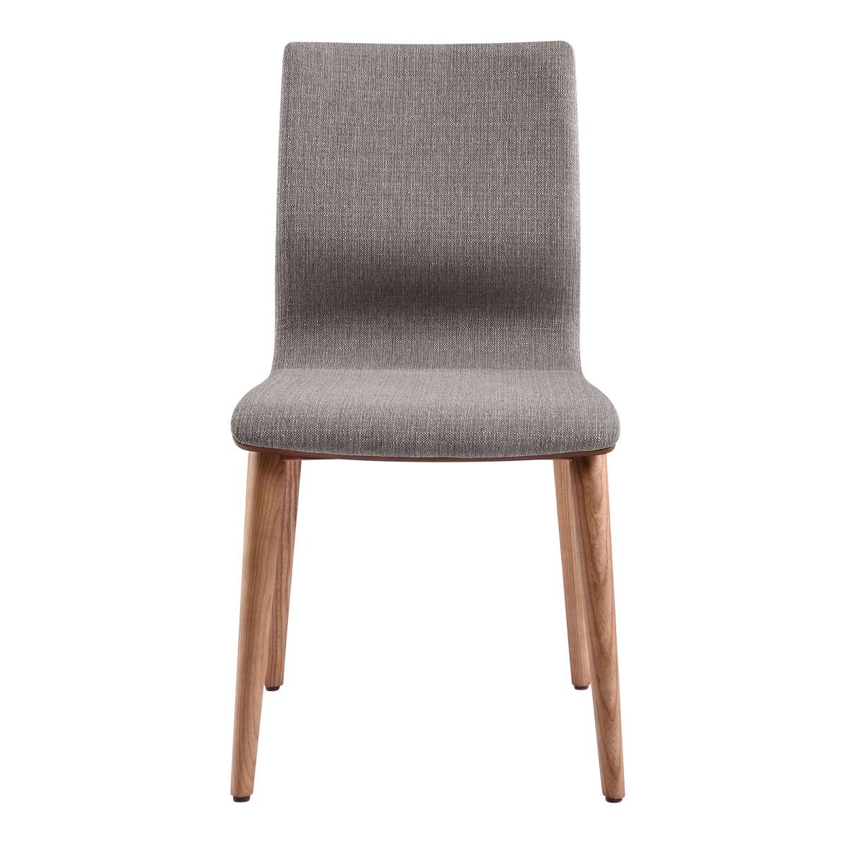 Robin Mid-Century Dining Chair in Walnut Finish and Gray Fabric - Set of 2 By Armen Living | Dining Chairs | Modishstore - 2