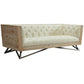 Regis Cream Sofa With Pine Frame And Gunmetal Legs By Armen Living | Sofas |  Modishstore  - 2