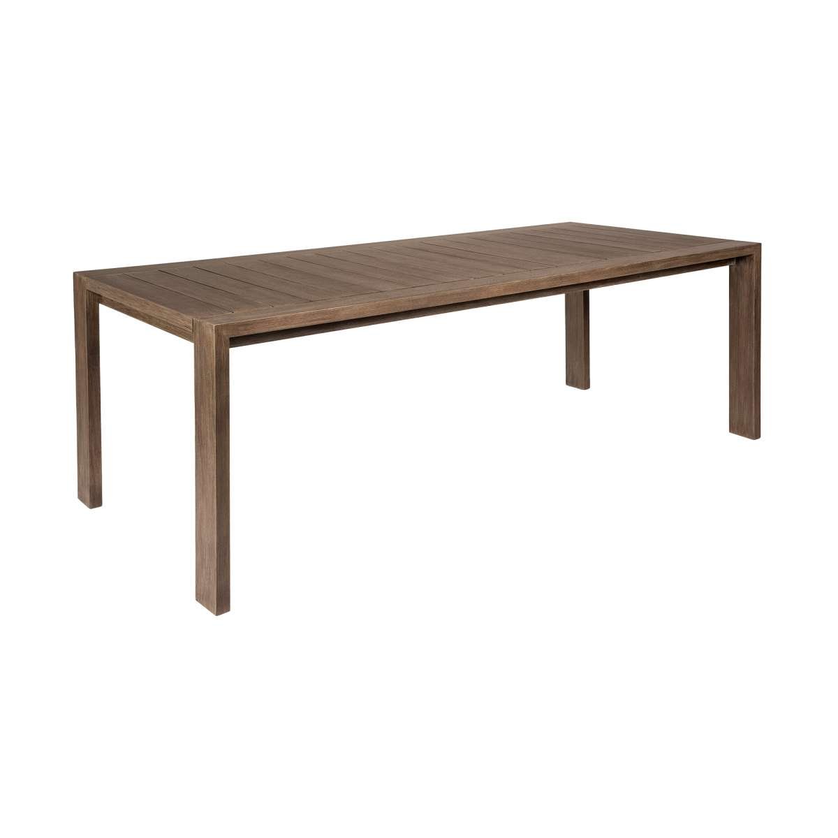 Relic Outdoor Patio Dining Table in Weathered Eucalyptus Wood By Armen Living | Outdoor Tables | Modishstore - 3