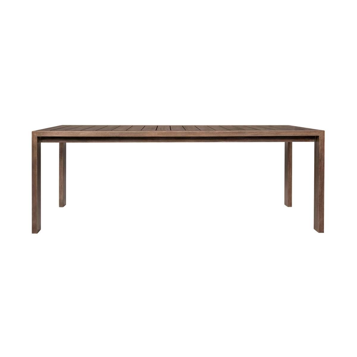 Relic Outdoor Patio Dining Table in Weathered Eucalyptus Wood By Armen Living | Outdoor Tables | Modishstore - 4