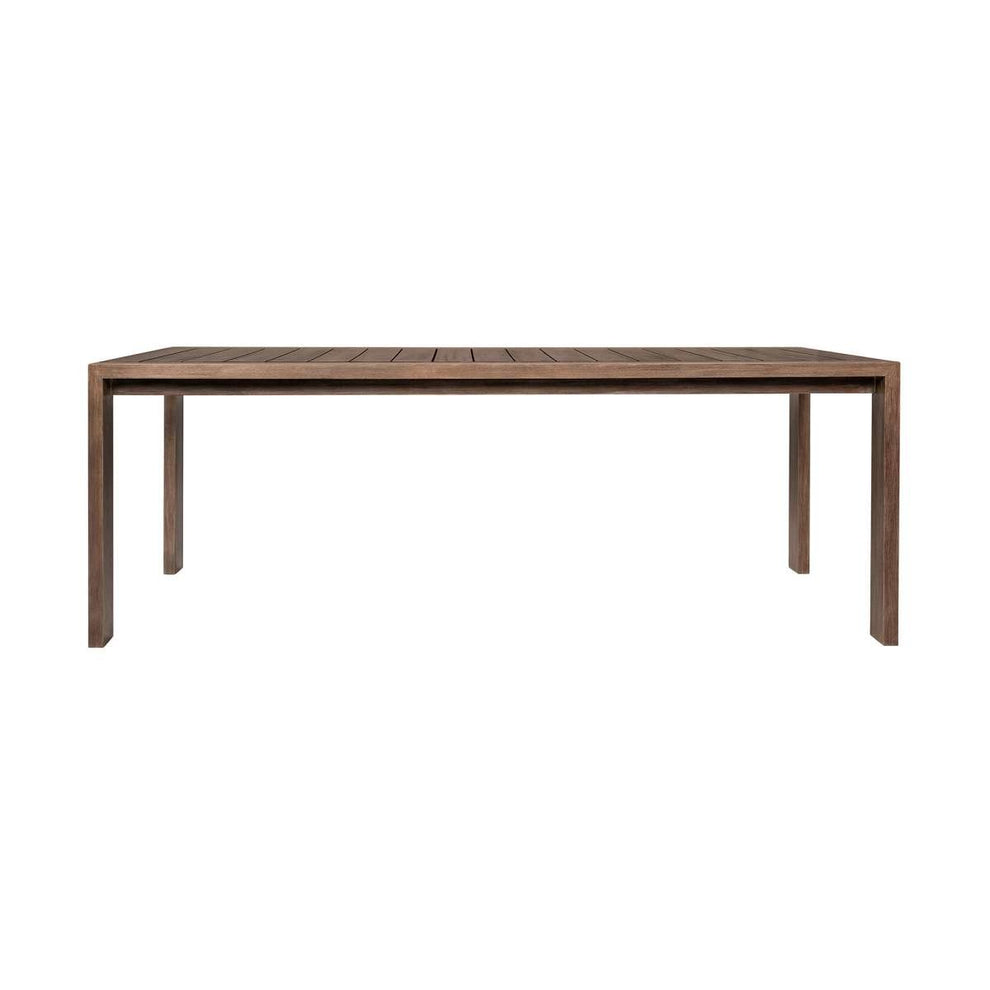 Relic Outdoor Patio Dining Table in Weathered Eucalyptus Wood By Armen Living | Outdoor Tables | Modishstore - 4