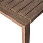 Relic Outdoor Patio Dining Table in Weathered Eucalyptus Wood By Armen Living | Outdoor Tables | Modishstore - 5