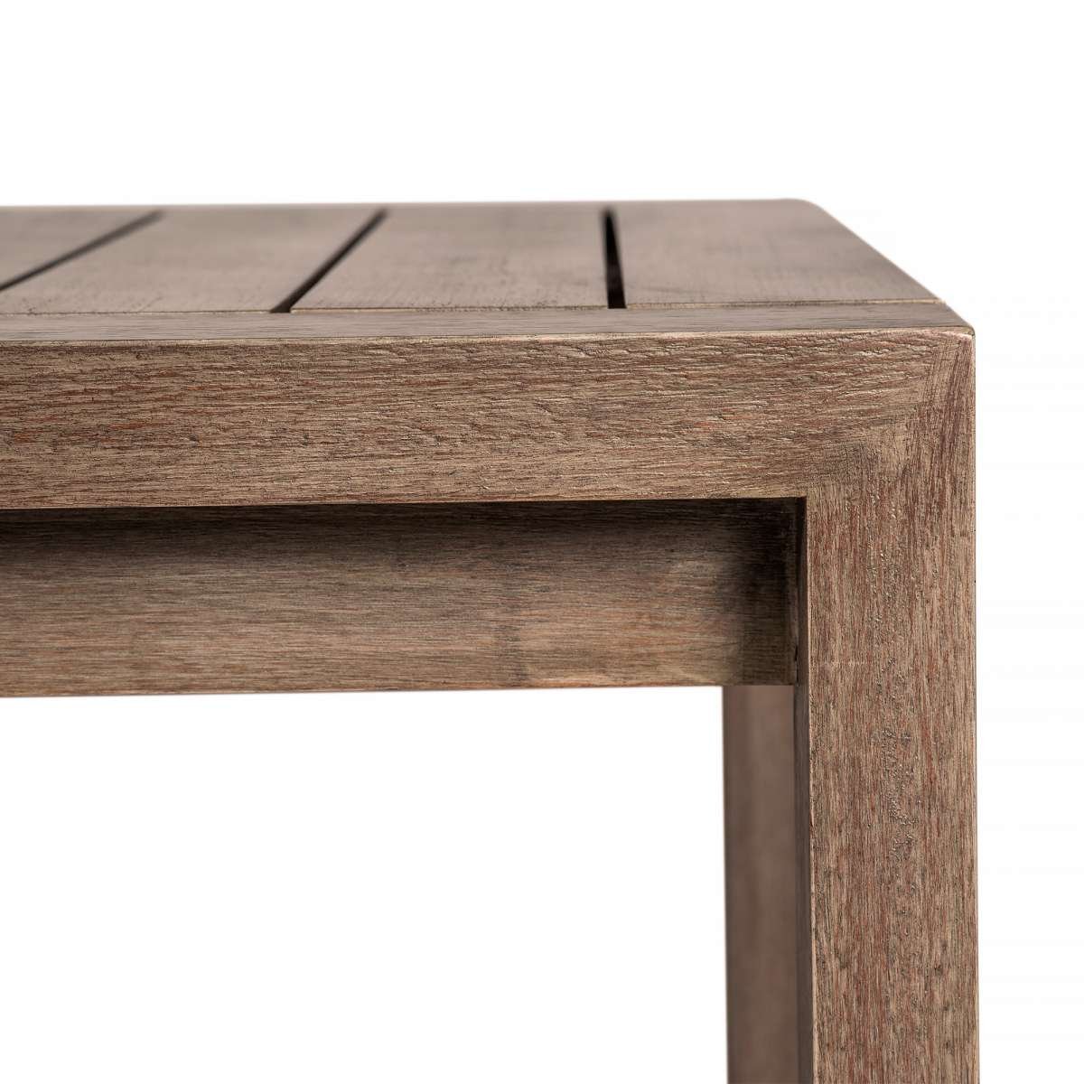 Relic Outdoor Patio Dining Table in Weathered Eucalyptus Wood By Armen Living | Outdoor Tables | Modishstore - 6