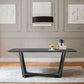 Radford Dark Gray Rectangular Dining Table with Black Finish By Armen Living | Dining Tables | Modishstore