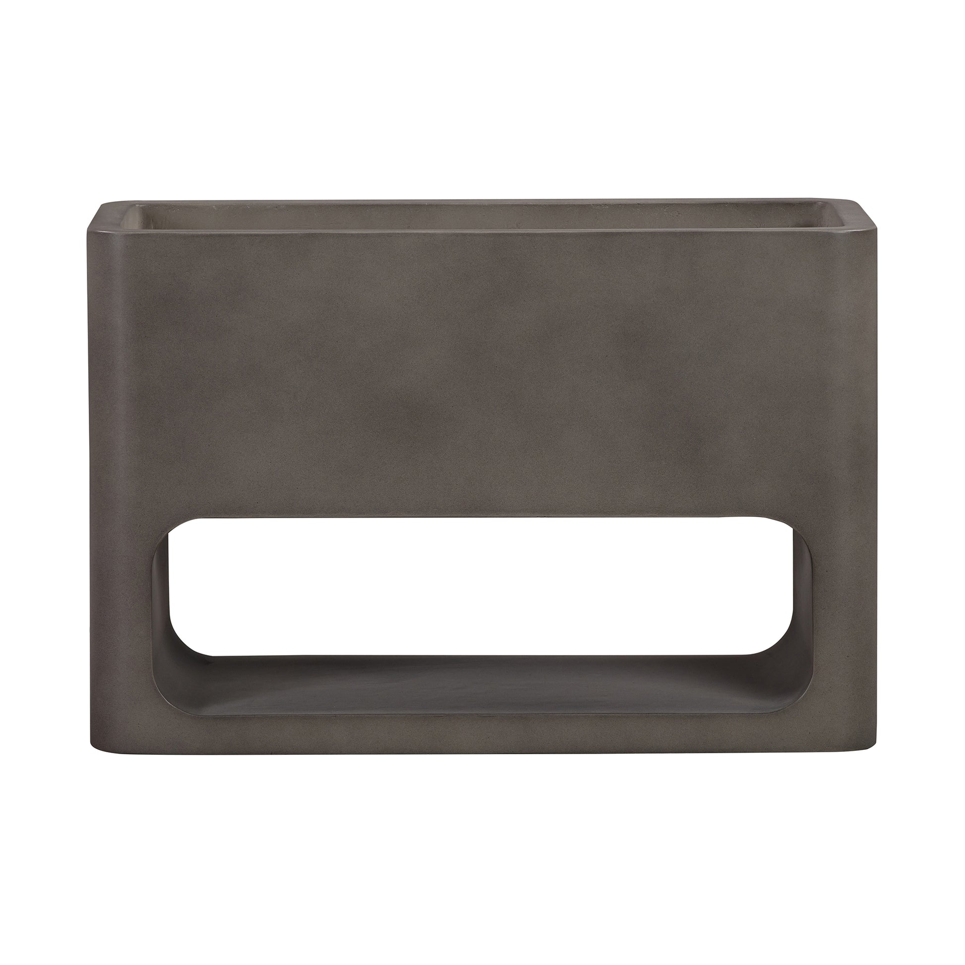 Sunstone Indoor or Outdoor Planter in Grey Concrete By Armen Living | Planters, Troughs & Cachepots | Modishstore - 2