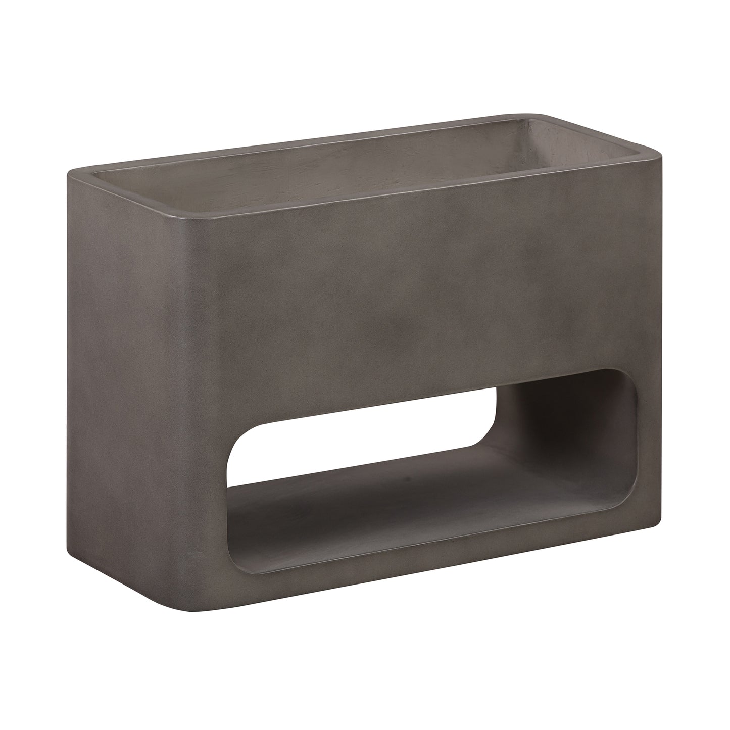 Sunstone Indoor or Outdoor Planter in Grey Concrete By Armen Living | Planters, Troughs & Cachepots | Modishstore - 3