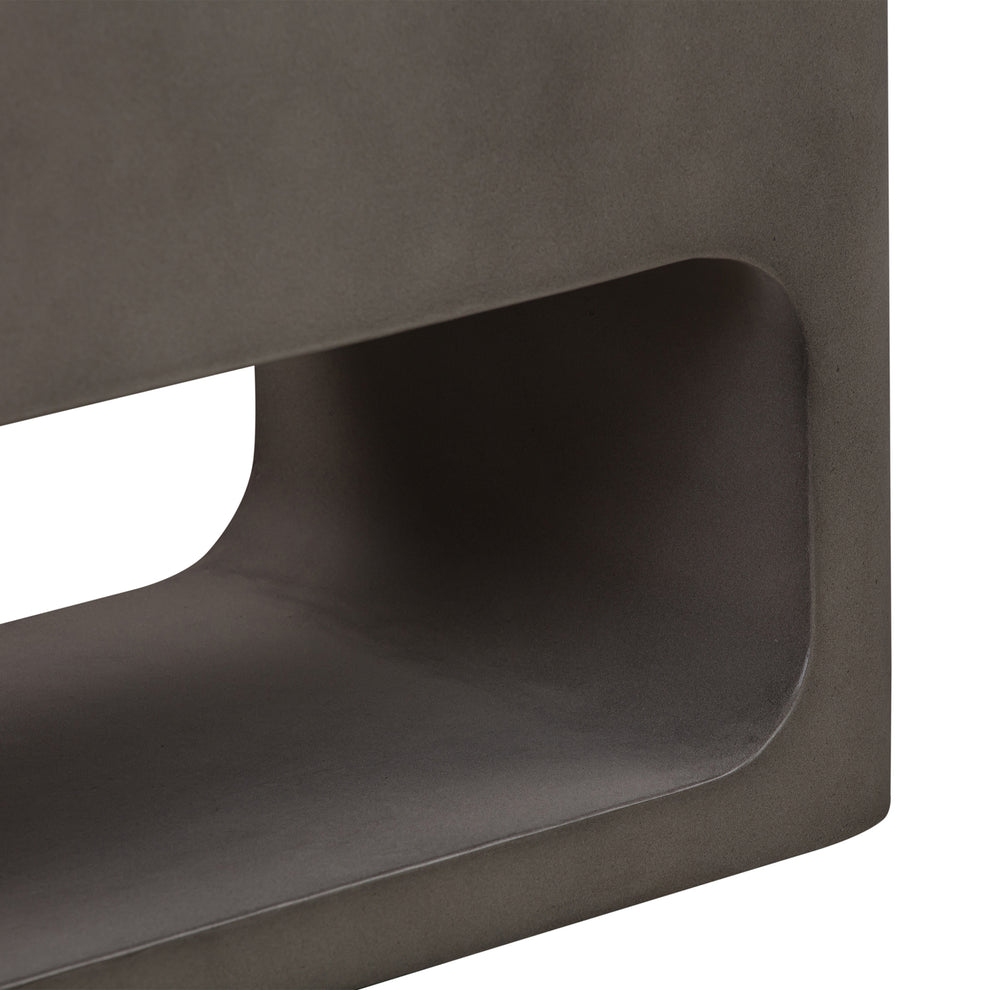 Sunstone Indoor or Outdoor Planter in Grey Concrete By Armen Living | Planters, Troughs & Cachepots | Modishstore - 5