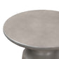 Sephie Round Pedastal Coffee Table in Grey Concrete By Armen Living | Coffee Tables | Modishstore - 4
