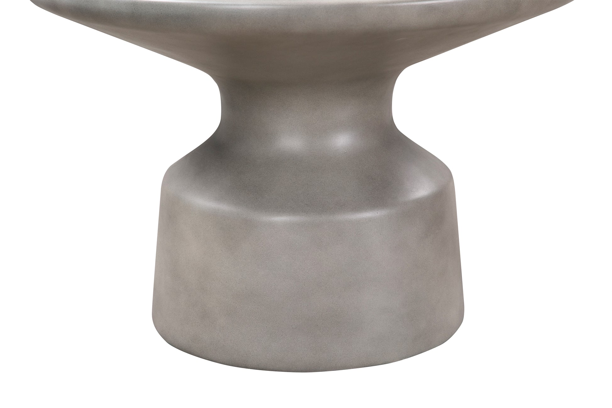 Sephie Round Pedastal Coffee Table in Grey Concrete By Armen Living | Coffee Tables | Modishstore - 5