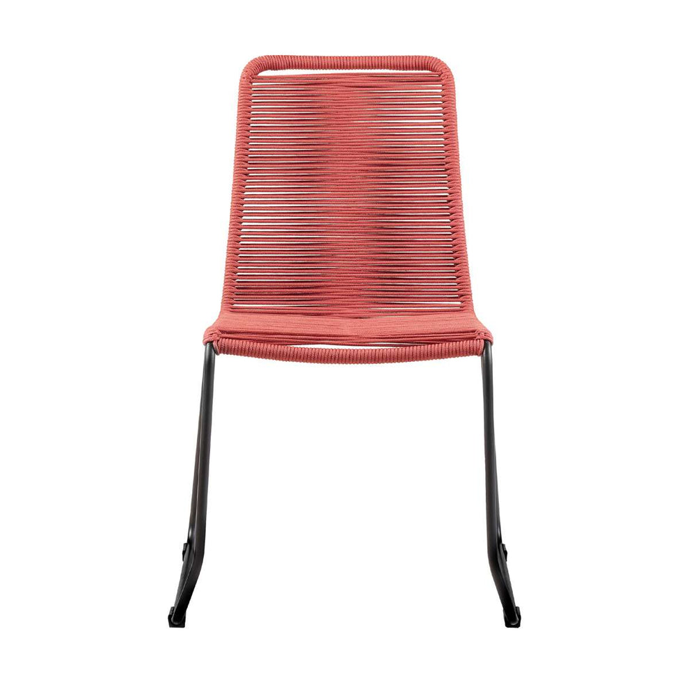 Shasta Outdoor Metal and Rope Stackable Dining Chair - Set of 2
 By Armen Living | Outdoor Chairs |  Modishstore  - 3