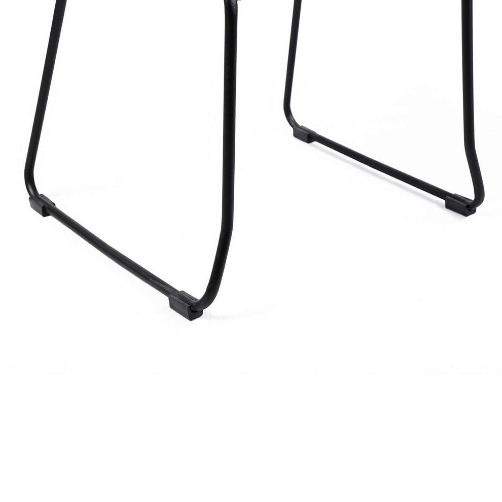 Shasta Outdoor Metal and Black Rope Stackable Dining Chair - Set of 2 By Armen Living | Outdoor Chairs |  Modishstore  - 18