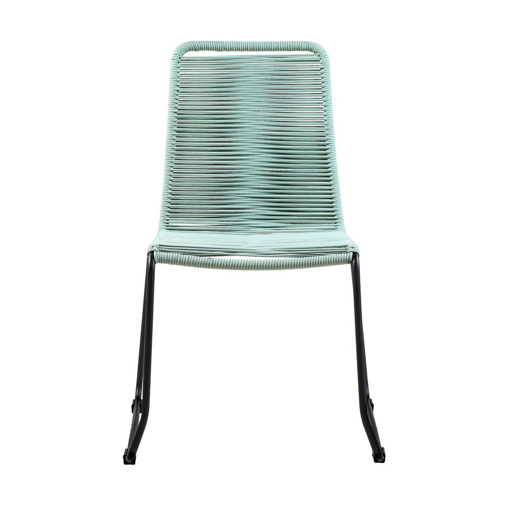 Shasta Outdoor Metal and Rope Stackable Dining Chair - Set of 2
 By Armen Living | Outdoor Chairs |  Modishstore  - 17