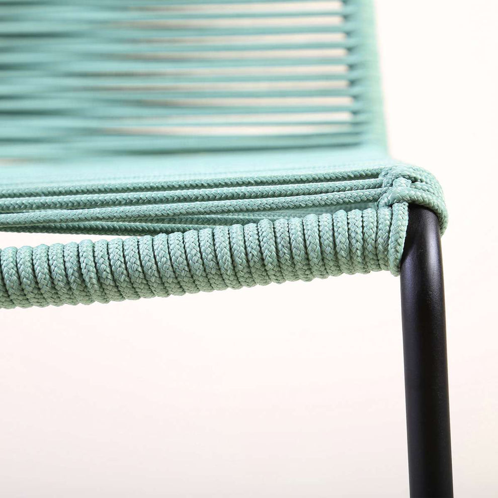 Shasta Outdoor Metal and Rope Stackable Dining Chair - Set of 2
 By Armen Living | Outdoor Chairs |  Modishstore  - 20