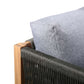 Sienna Outdoor Eucalyptus Sofa in Teak Finish with Grey Cushions By Armen Living | Outdoor Sofas, Loveseats & Sectionals |  Modishstore  - 7