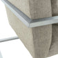 Skyline Modern Accent Chair In Gray Linen and Steel Legs By Armen Living | Accent Chairs | Modishstore - 4
