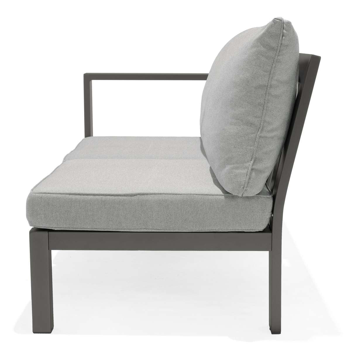 Solana Outdoor Sectional in Cosmos Finish with Grey Cushions By Armen Living | Outdoor Sofas, Loveseats & Sectionals |  Modishstore  - 5