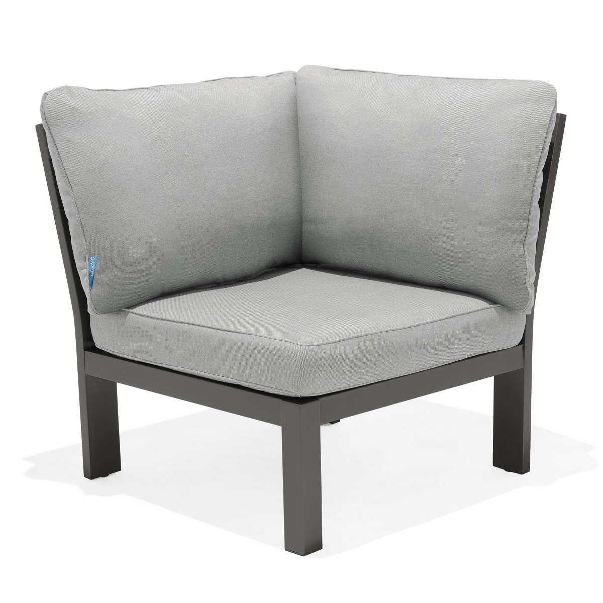 Solana Outdoor Sectional in Cosmos Finish with Grey Cushions By Armen Living | Outdoor Sofas, Loveseats & Sectionals |  Modishstore  - 7