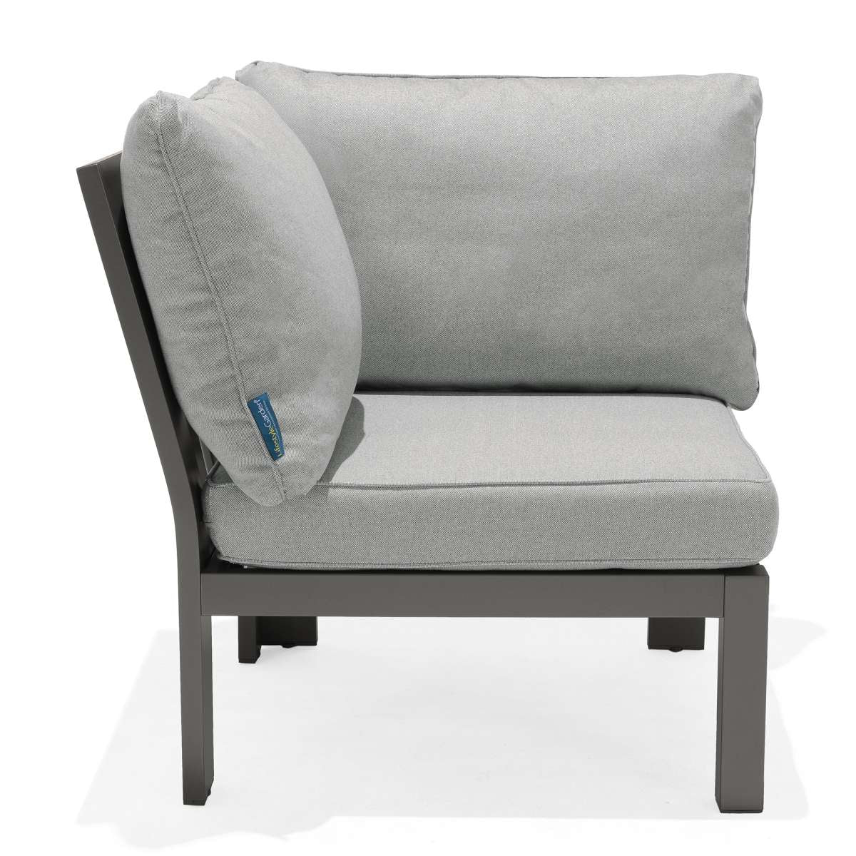 Solana Outdoor Sectional in Cosmos Finish with Grey Cushions By Armen Living | Outdoor Sofas, Loveseats & Sectionals |  Modishstore  - 8