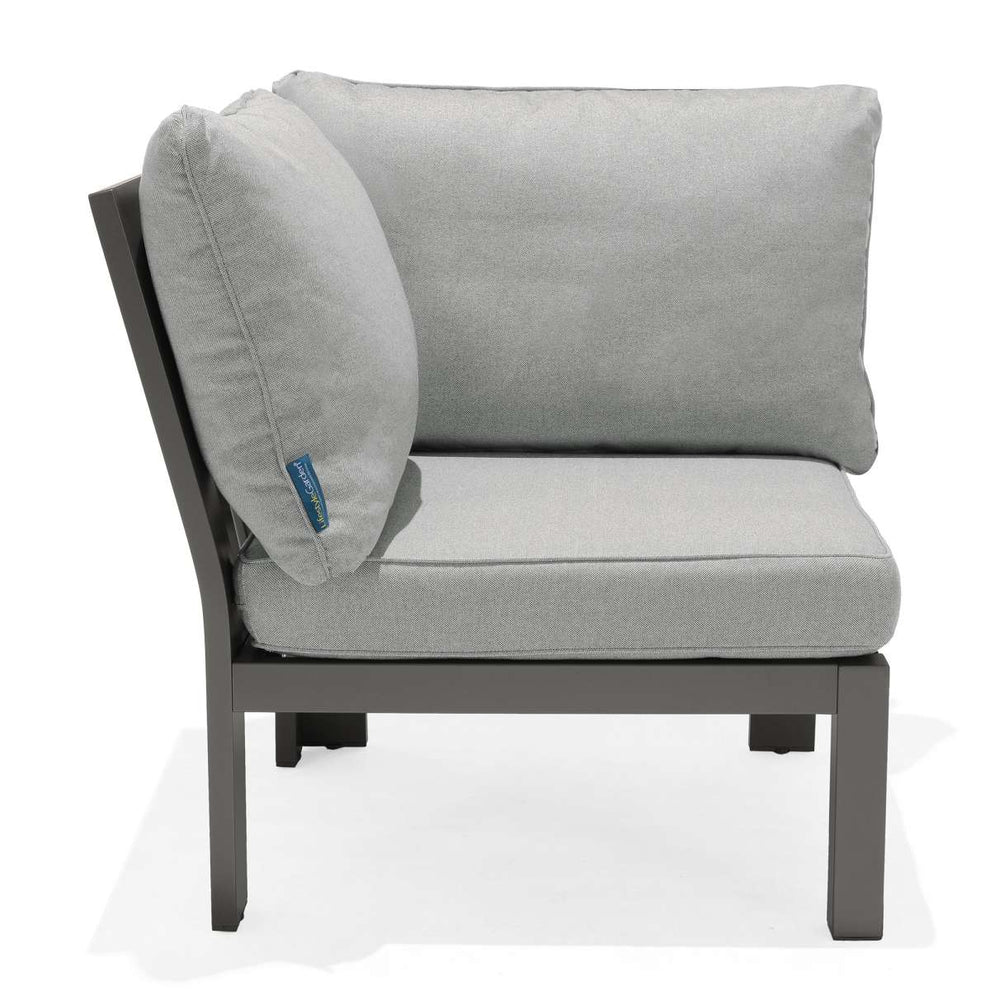 Solana Outdoor Sectional in Cosmos Finish with Grey Cushions By Armen Living | Outdoor Sofas, Loveseats & Sectionals |  Modishstore  - 8