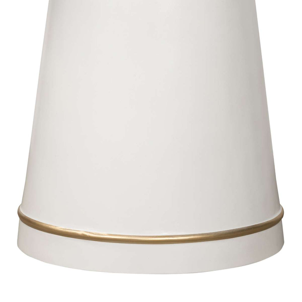 Pinni White Concrete Round Dining Table with Bronze Painted Accent By Armen Living | Dining Tables |  Modishstore  - 5