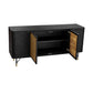 Saratoga Sideboard Buffet in Black Acacia with Rattan By Armen Living | Sideboards | Modishstore - 4