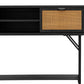 Saratoga Console Table in Black Acacia with Rattan By Armen Living | Console Tables | Modishstore - 6