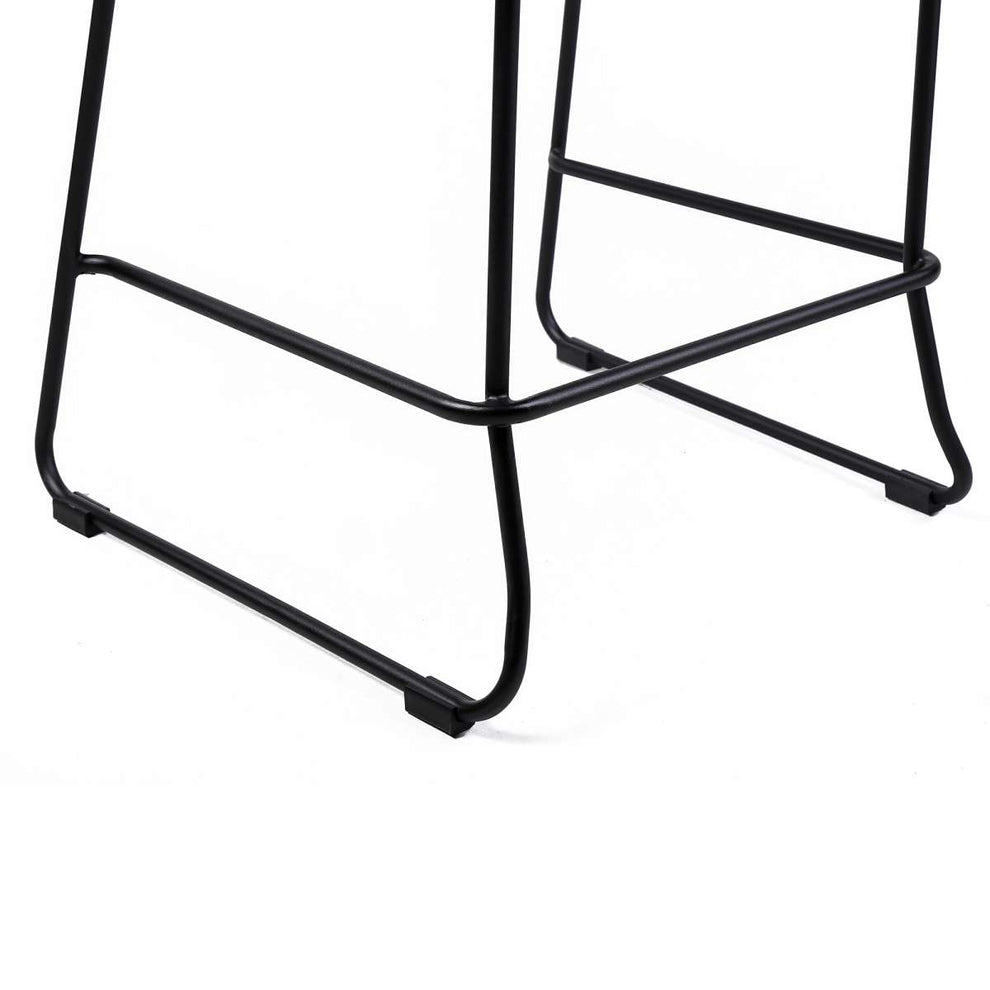 Shasta 30" Outdoor Metal and Black Rope Stackable Barstool By Armen Living | Bar Stools |  Modishstore  - 8