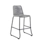 Shasta 30" Outdoor Metal and Black Rope Stackable Barstool By Armen Living | Bar Stools |  Modishstore  - 15