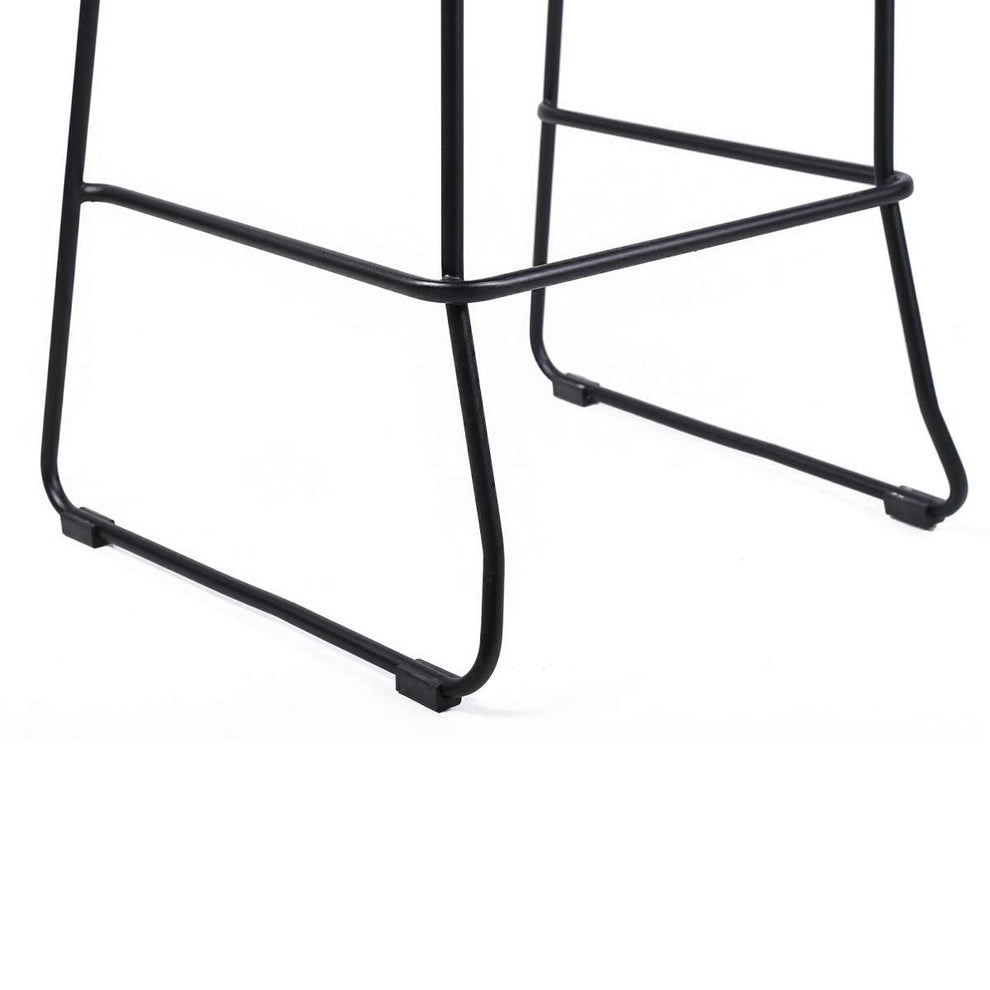 Shasta 30" Outdoor Metal and Black Rope Stackable Barstool By Armen Living | Bar Stools |  Modishstore  - 14
