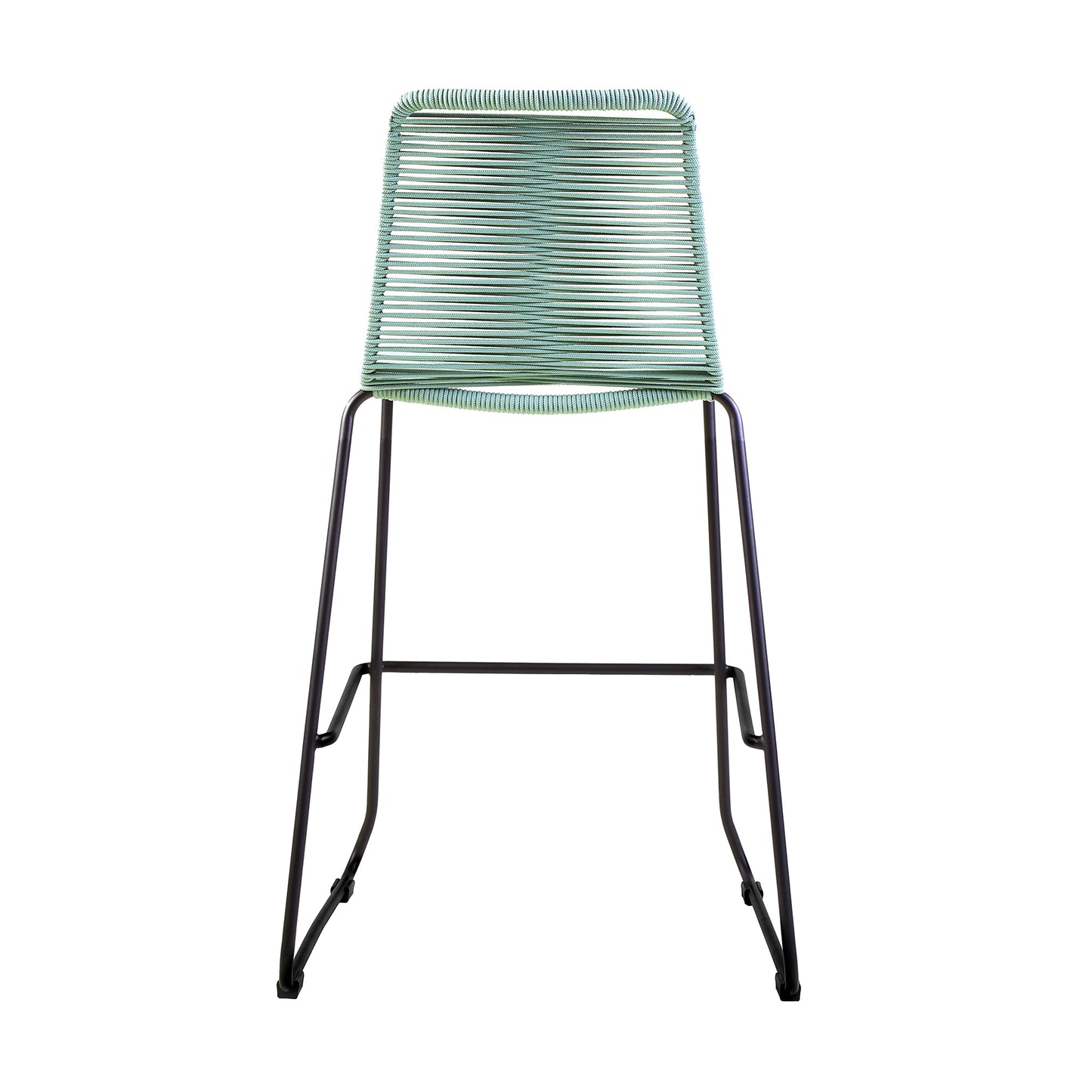 Shasta 30" and 26" Outdoor Metal and Rope Stackable Barstool By Armen Living | Counter Stools | Modishstore - 6