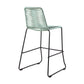 Shasta 30" and 26" Outdoor Metal and Rope Stackable Barstool By Armen Living | Bar Stools | Modishstore - 5