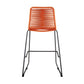 Shasta 30" Outdoor Metal and Tangerine Rope Stackable Barstool - Set of 2 By Armen Living | Bar Stools |  Modishstore  - 3