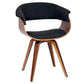 Summer Modern Chair In Charcoal Fabric and Walnut Wood By Armen Living | Dining Chairs | Modishstore