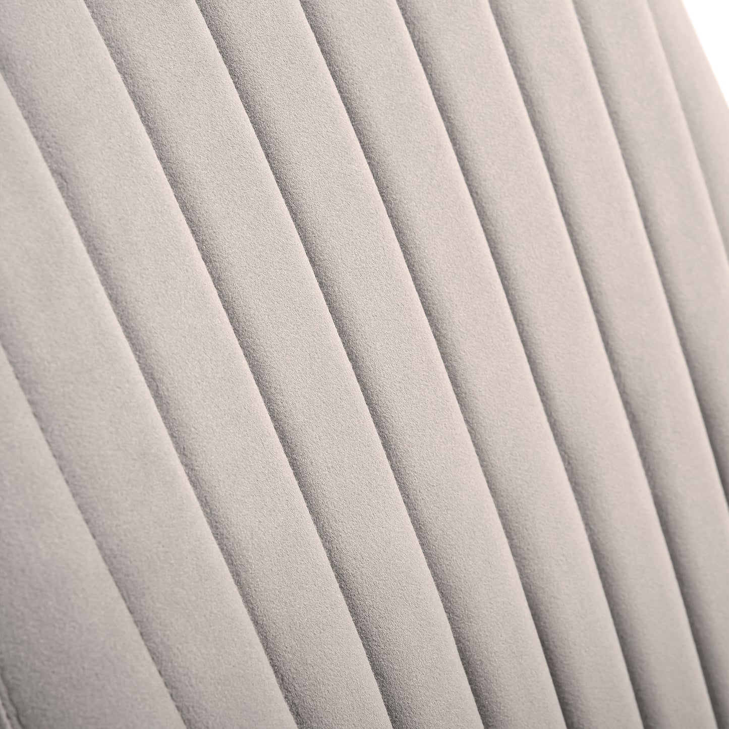 Susie Swivel Upholstered Dining Chair in Gray Fabric with Black Metal Legs - Set of 2 By Armen Living | Dining Chairs | Modishstore - 8