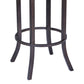 Tahiti 30" Arm Barstool in Auburn Bay finish with Brown Pu upholstery By Armen Living | Bar Stools | Modishstore - 4