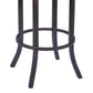 Tahiti  30" Barstool in Auburn Bay finish with Brown Pu upholstery By Armen Living | Bar Stools | Modishstore - 4